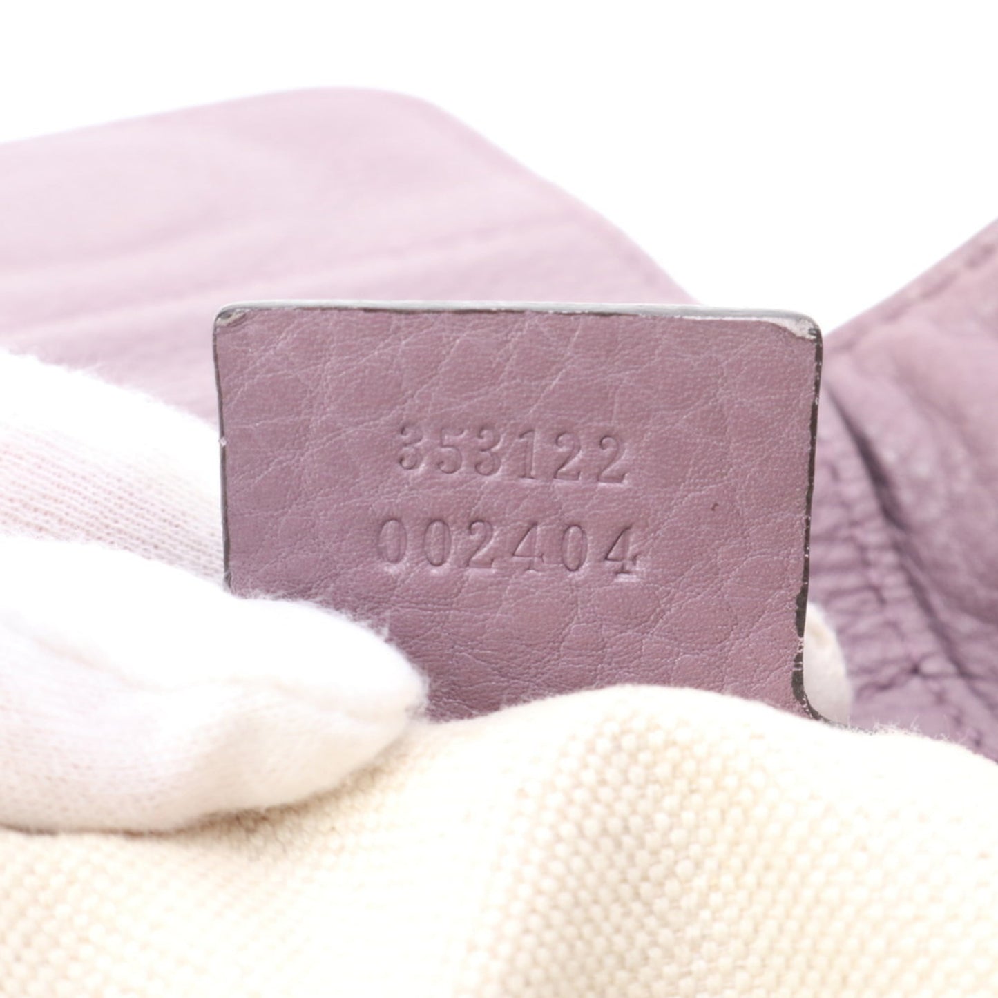 Gucci Brown Purple Leather Canvas Tote Bag