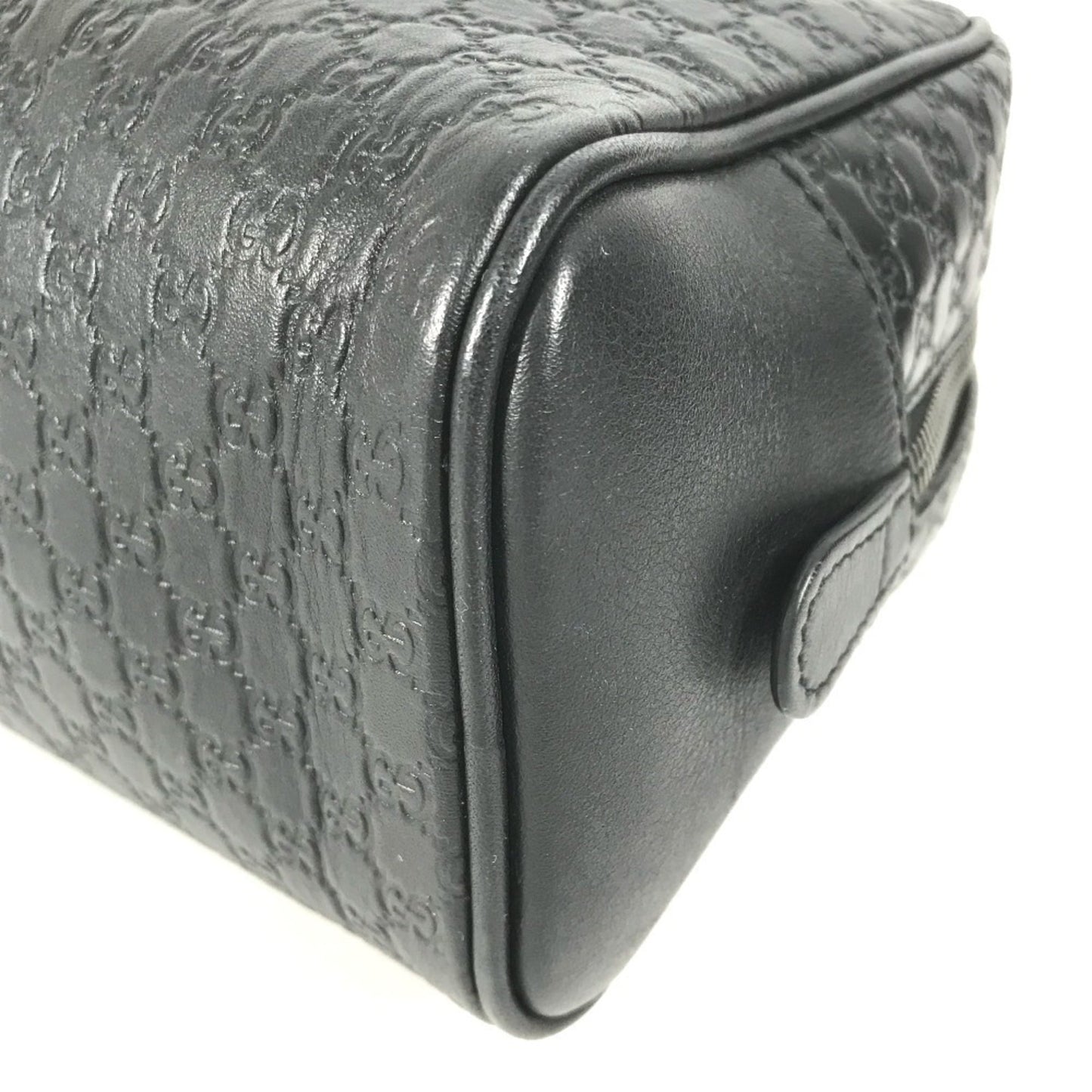 Gucci Guccissima Black Gg Leather Clutch Bag