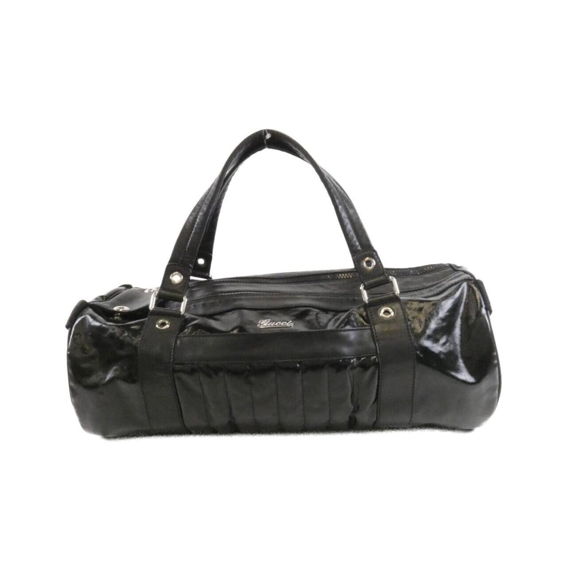 Gucci Black Pvc Boston Bag