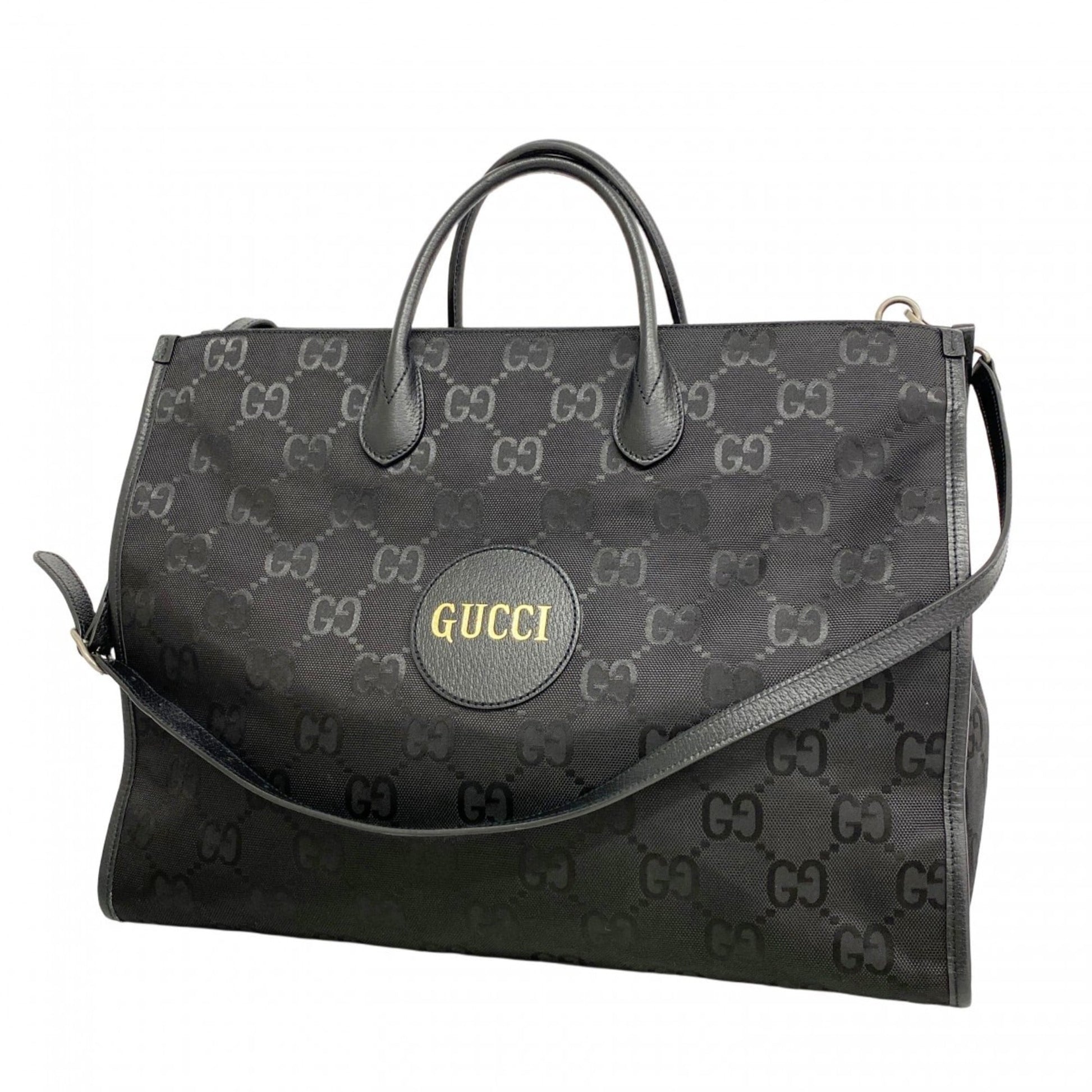 Gucci Black Nylon Tote Bag