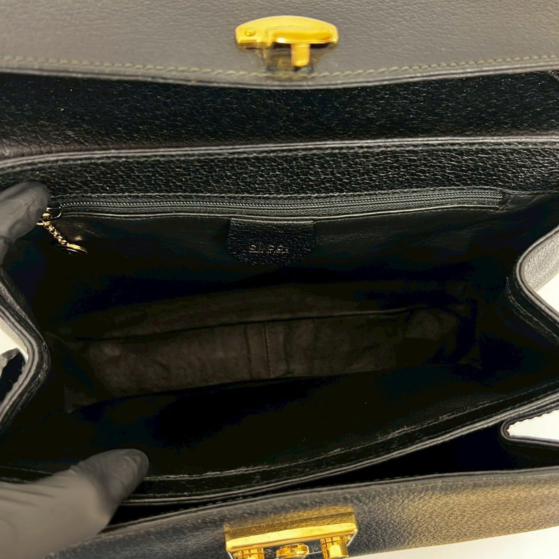 Gucci Black Leather Handbag