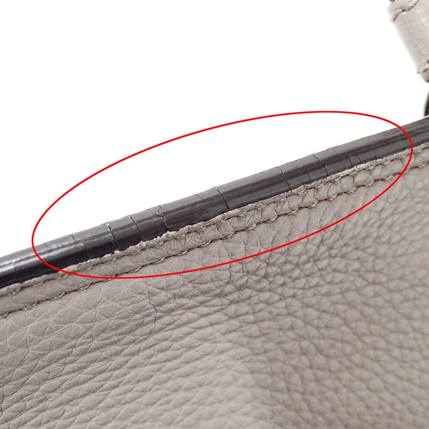 Gucci Gray Leather Handbag Shoulder Bag
