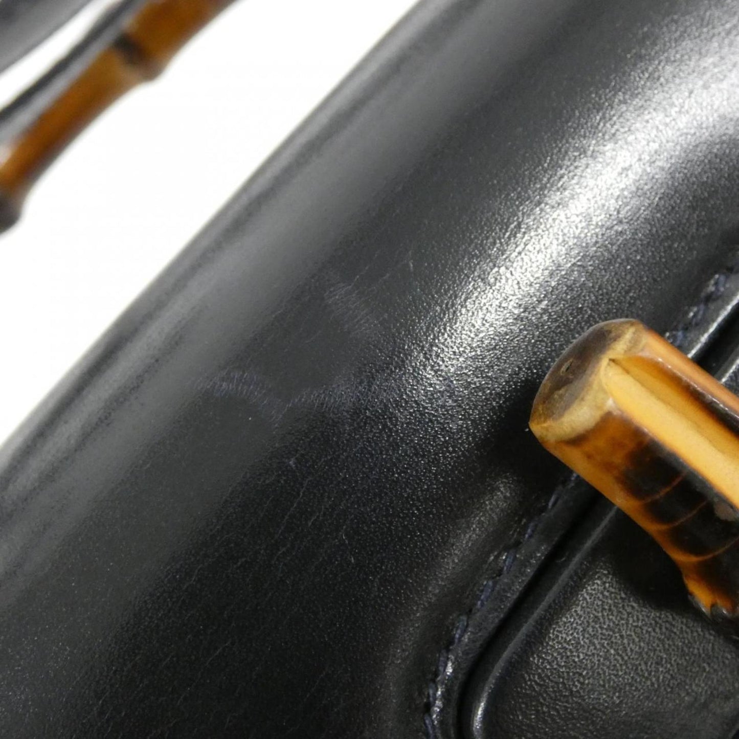 Gucci Navy Leather Handbag