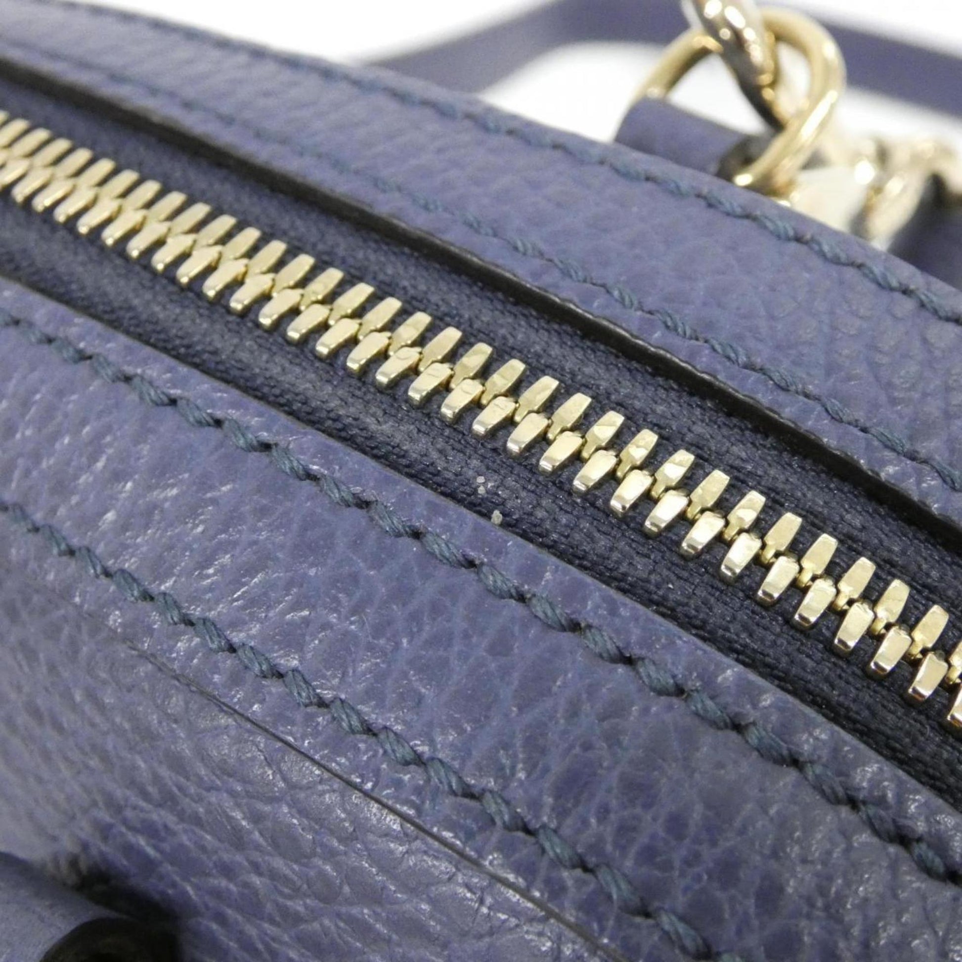 Gucci Blue Leather Handbag