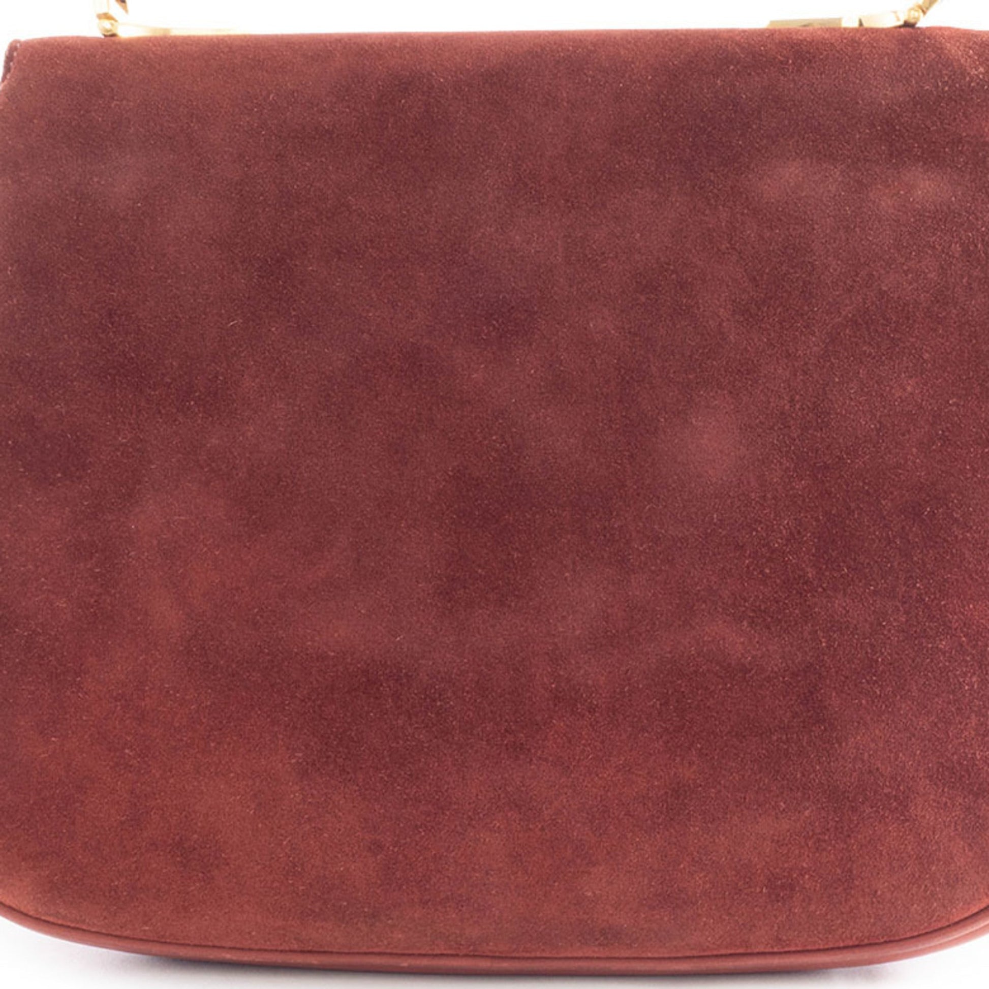 Gucci Brown Suede Handbag