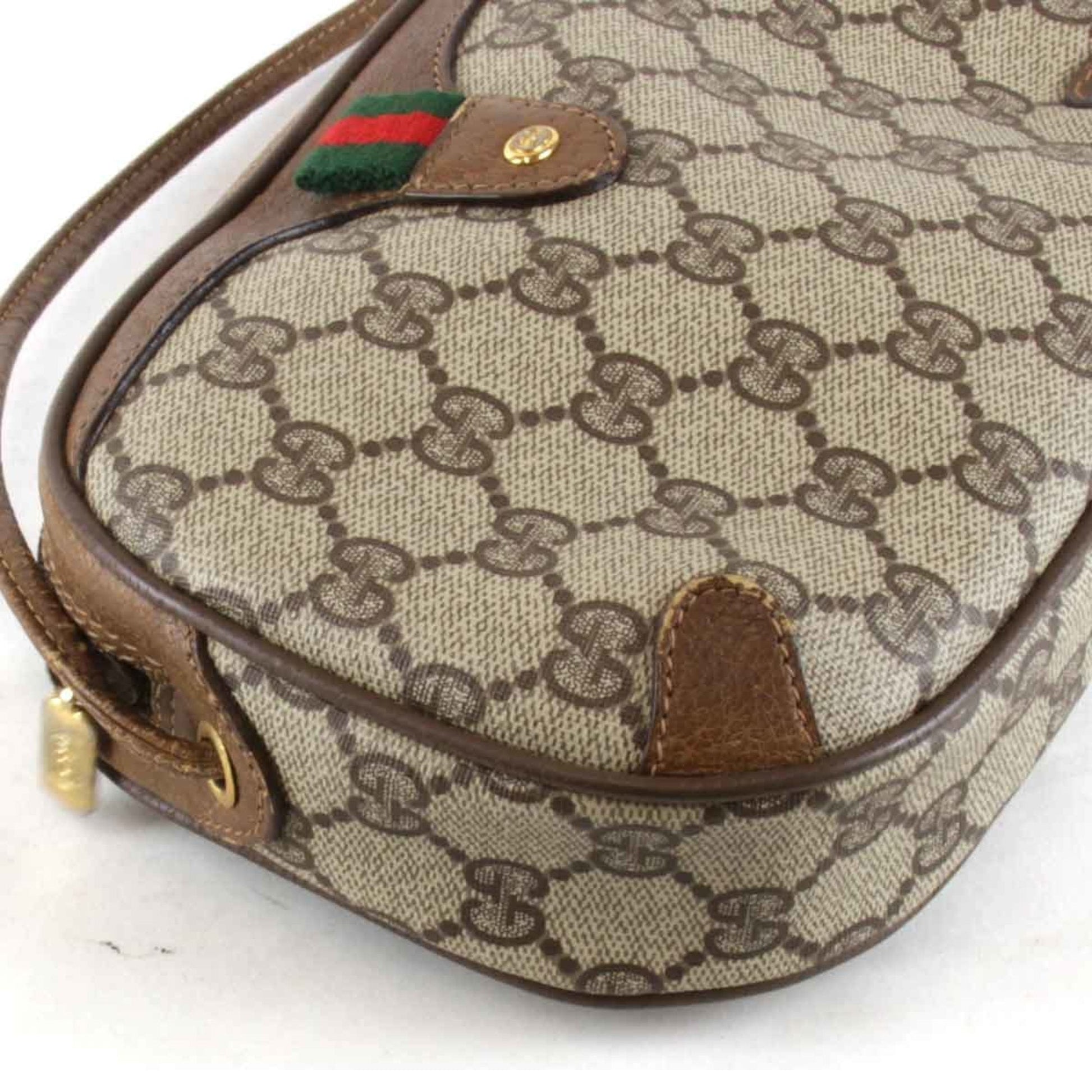 Gucci Brown Gg Supreme Shoulder Bag