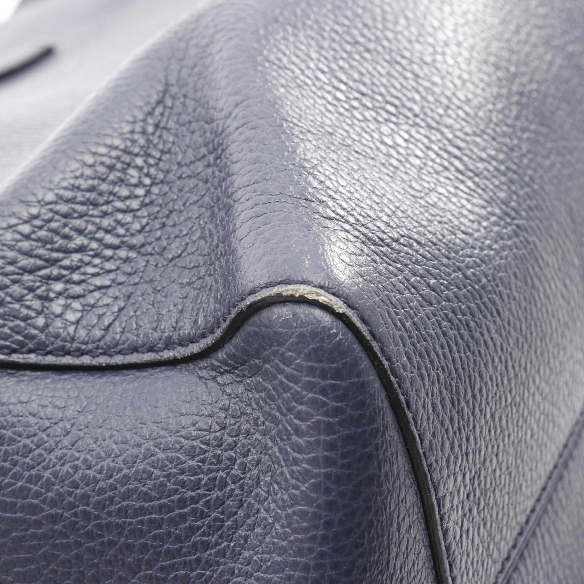 Gucci Blue Leather Tote Bag