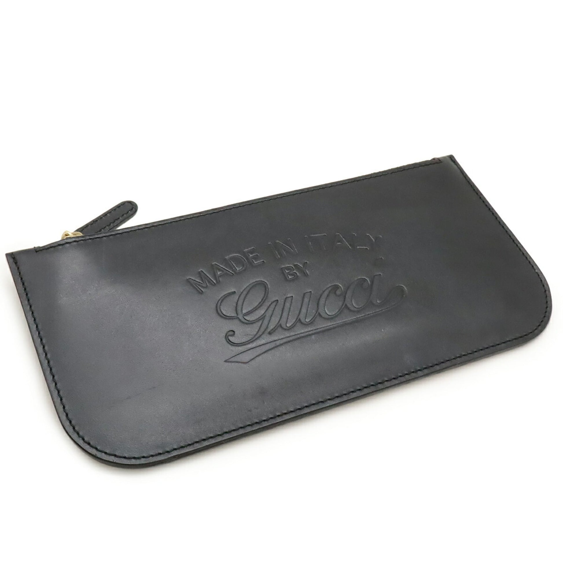 Gucci Black Leather Handbag Tote Bag
