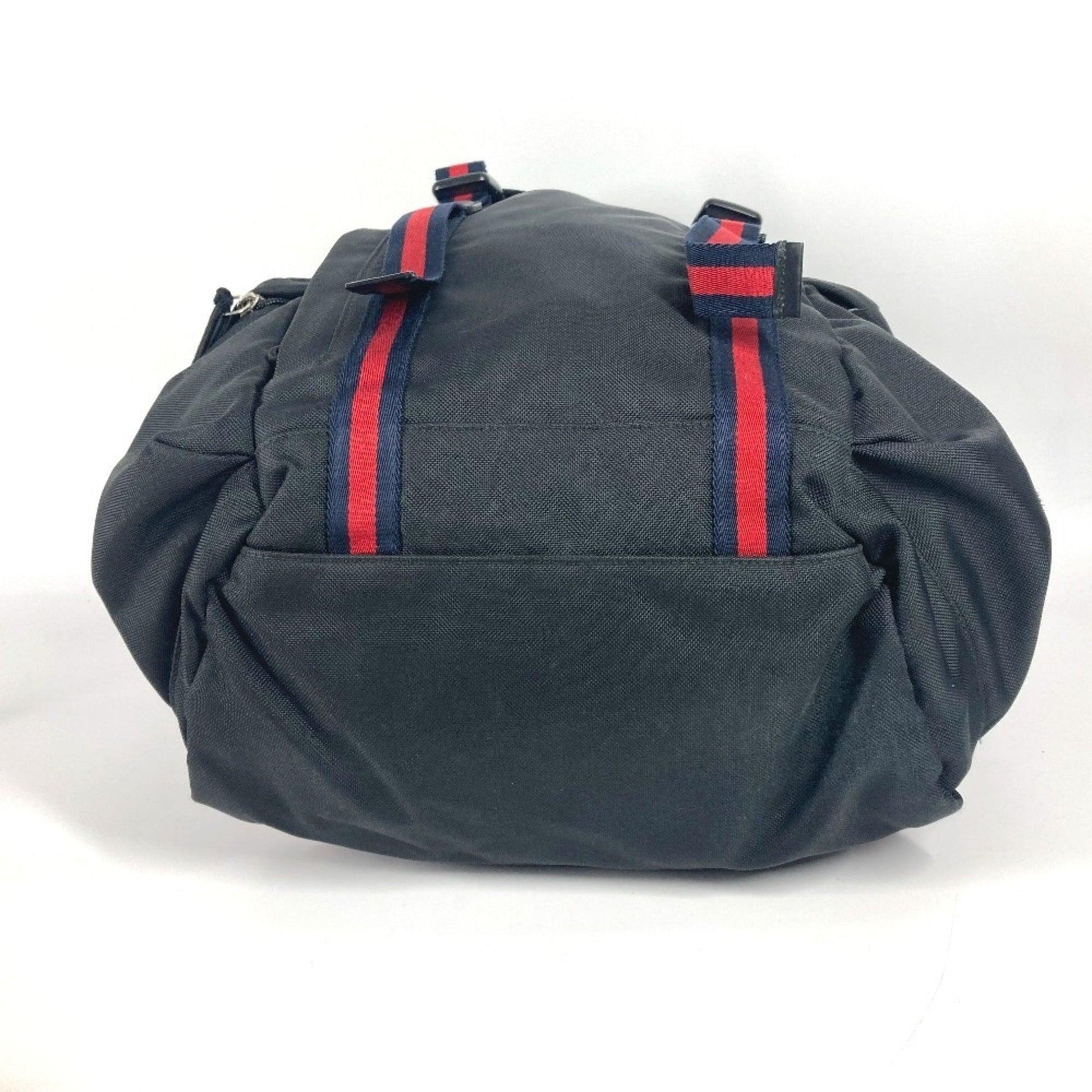 Gucci Sherry Line Black Nylon Canvas Backpack