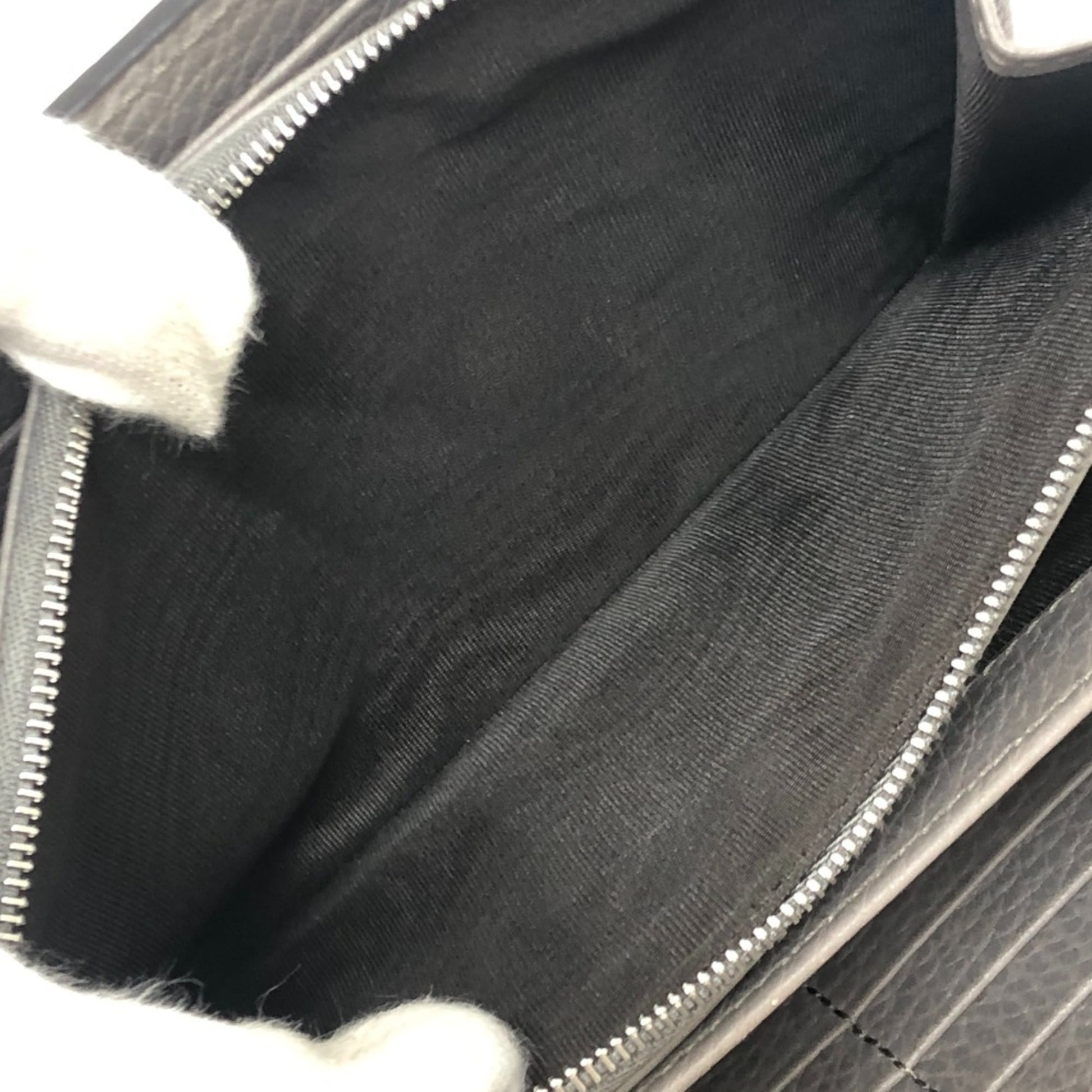 Gucci Gray Leather Shoulder Bag