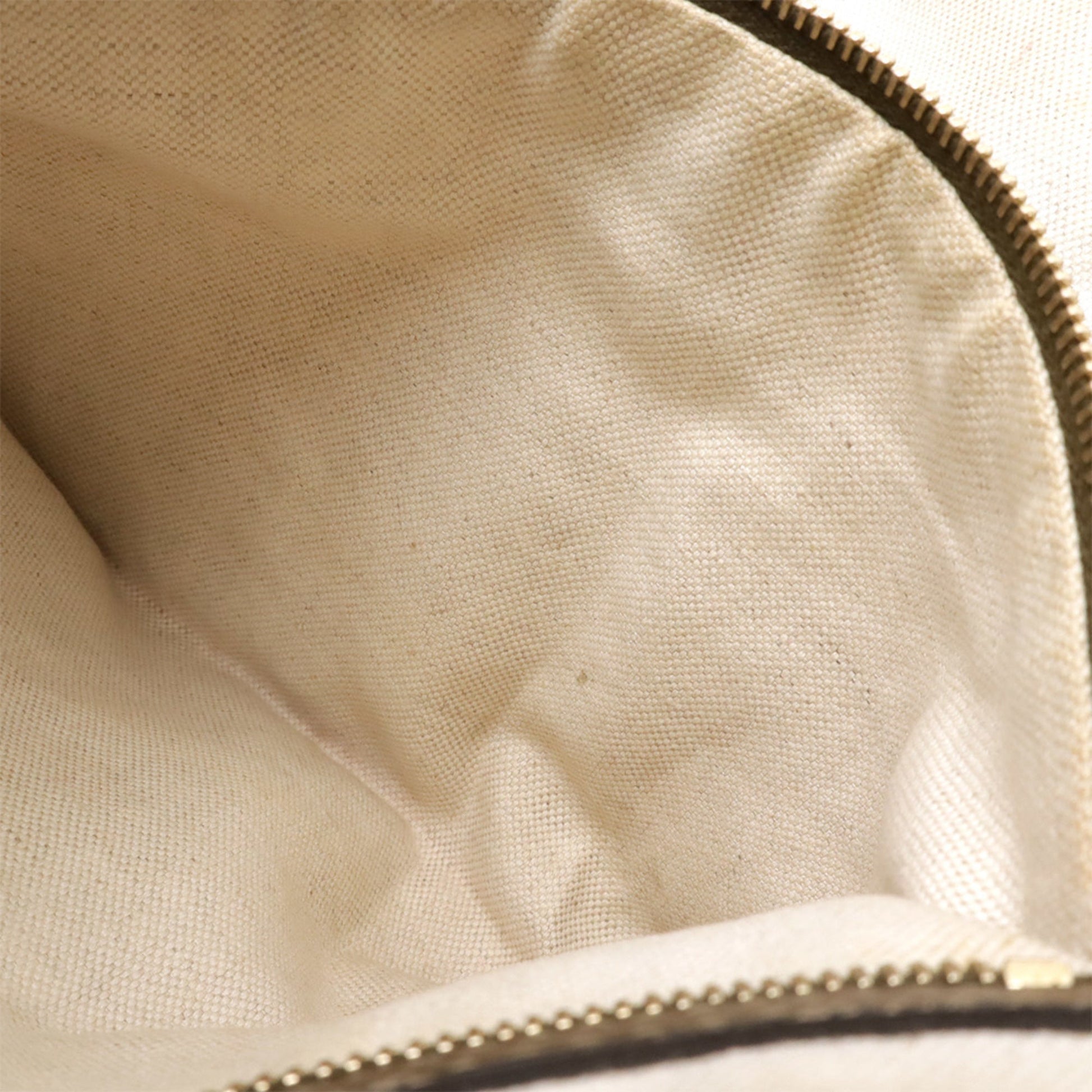 Gucci Bronze Khaki Gg Canvas Leather Shoulder Bag Tote Bag