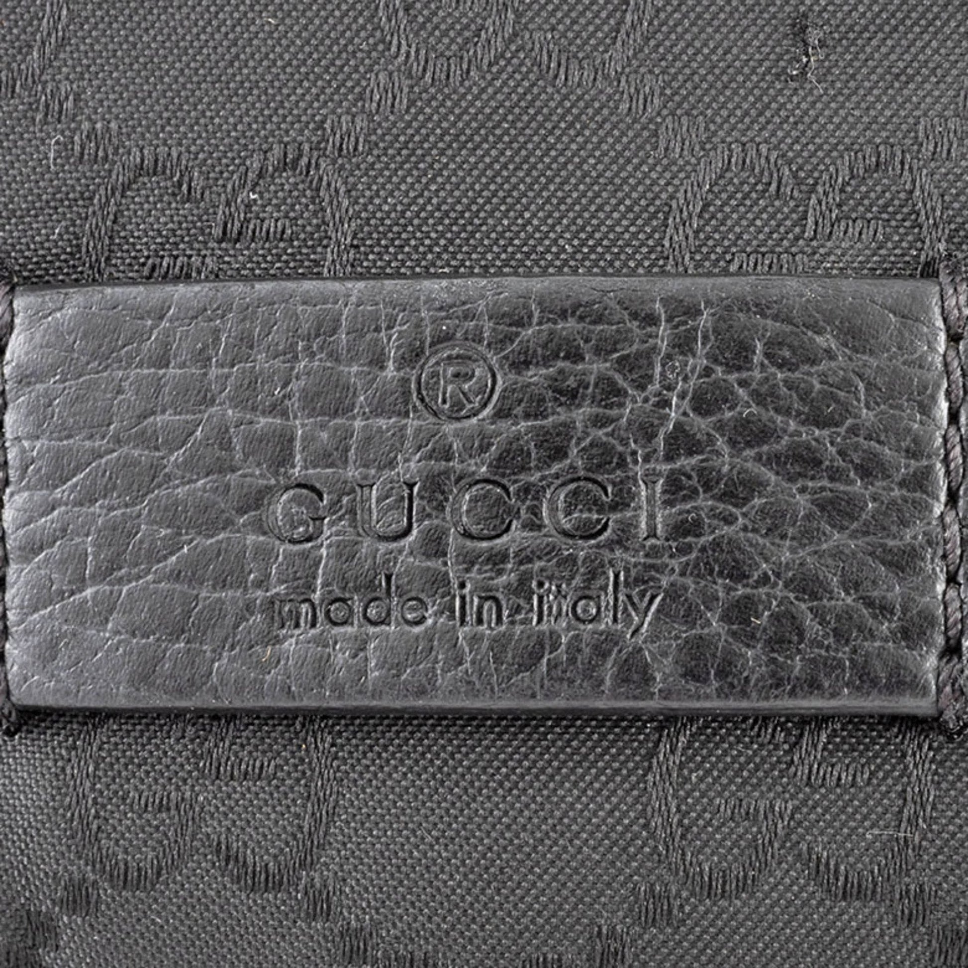 Gucci Black Nylon Pochette Shoulder Bag Sling Bag