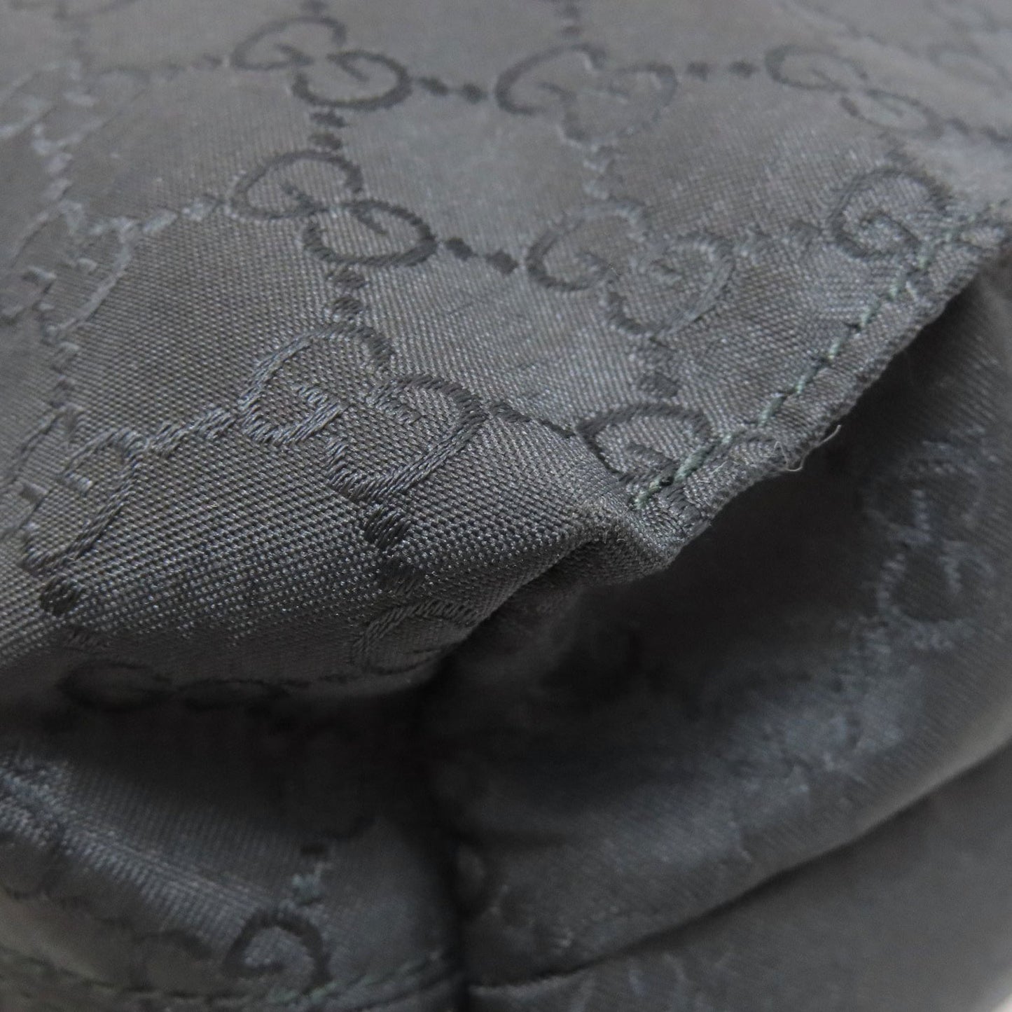 Gucci Black Nylon Canvas Tote Bag