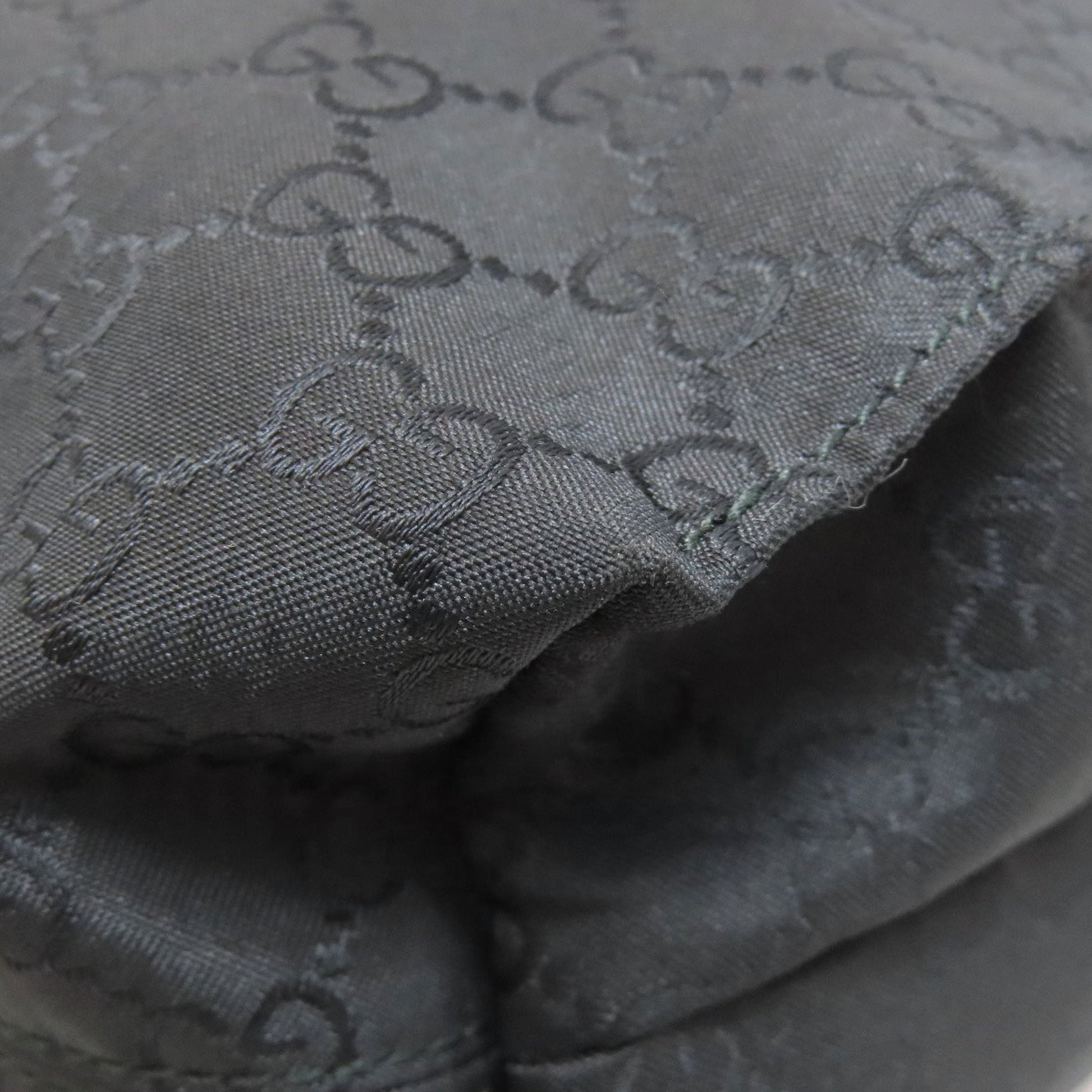 Gucci Black Nylon Canvas Tote Bag