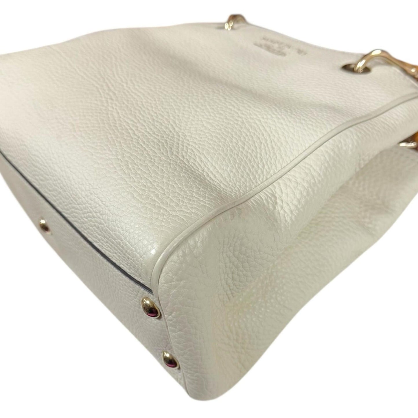 Gucci Ivory White Bamboo Shoulder Bag