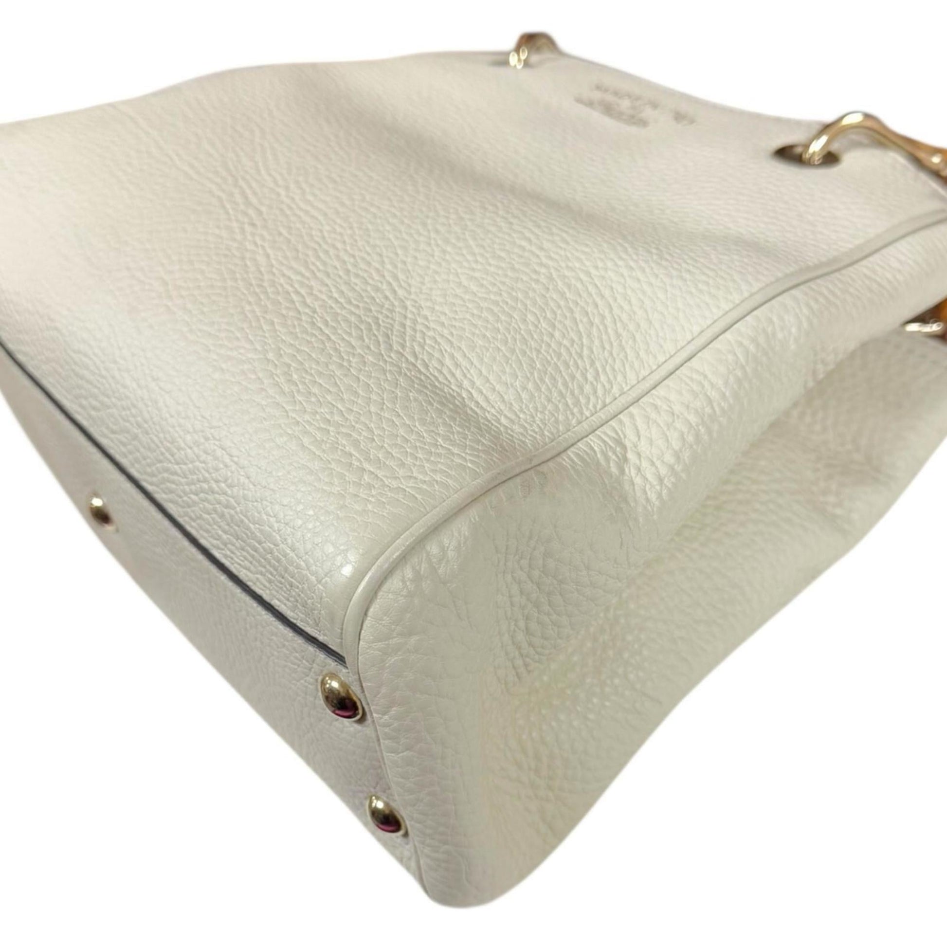 Gucci Ivory White Bamboo Shoulder Bag