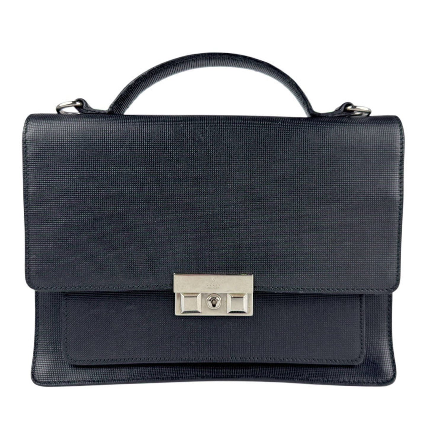 Gucci Black Leather Handbag Shoulder Bag