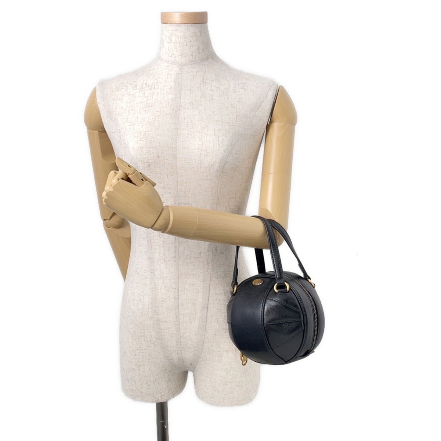 Gucci Black Leather Handbag Shoulder Bag