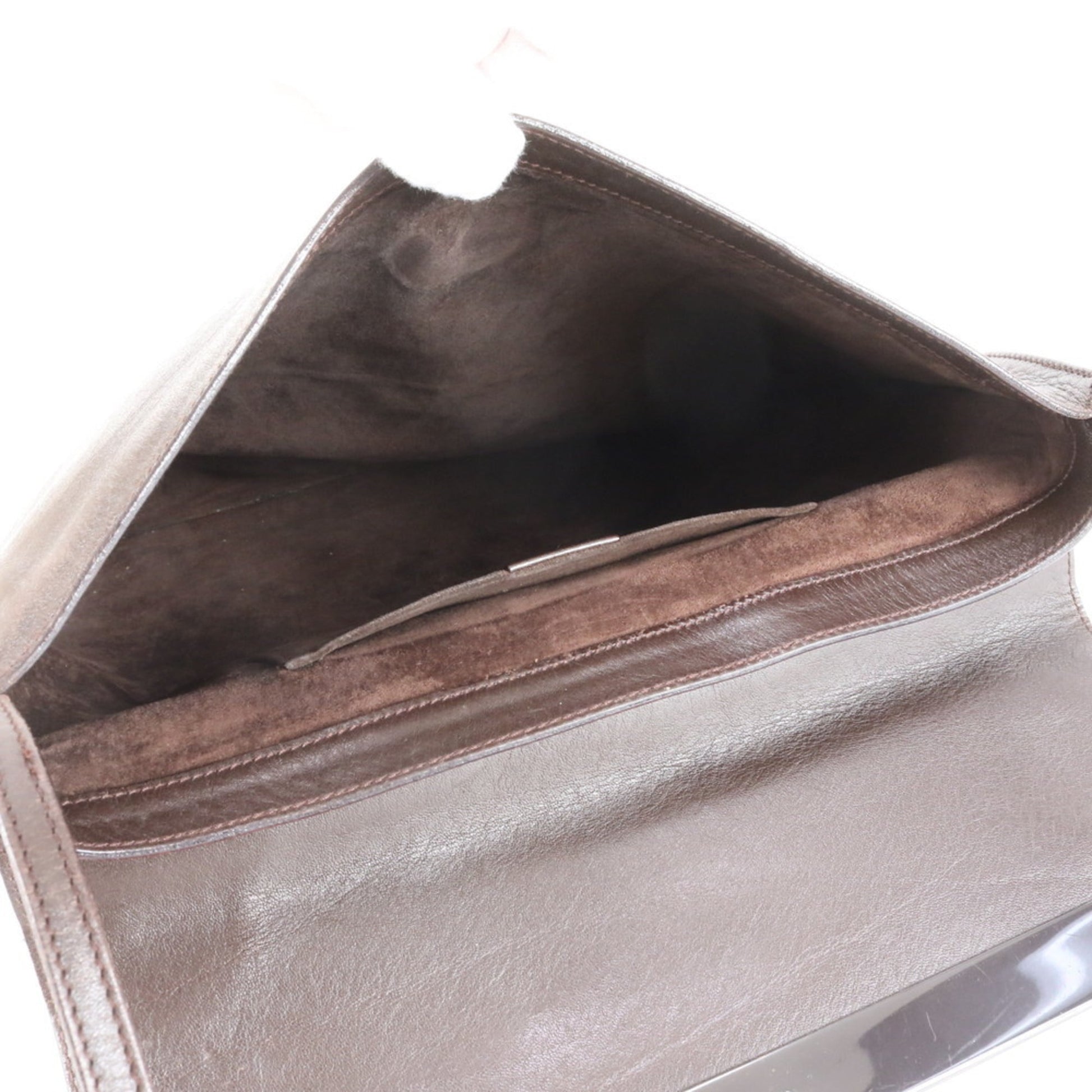 Gucci Brown Leather Shoulder Bag