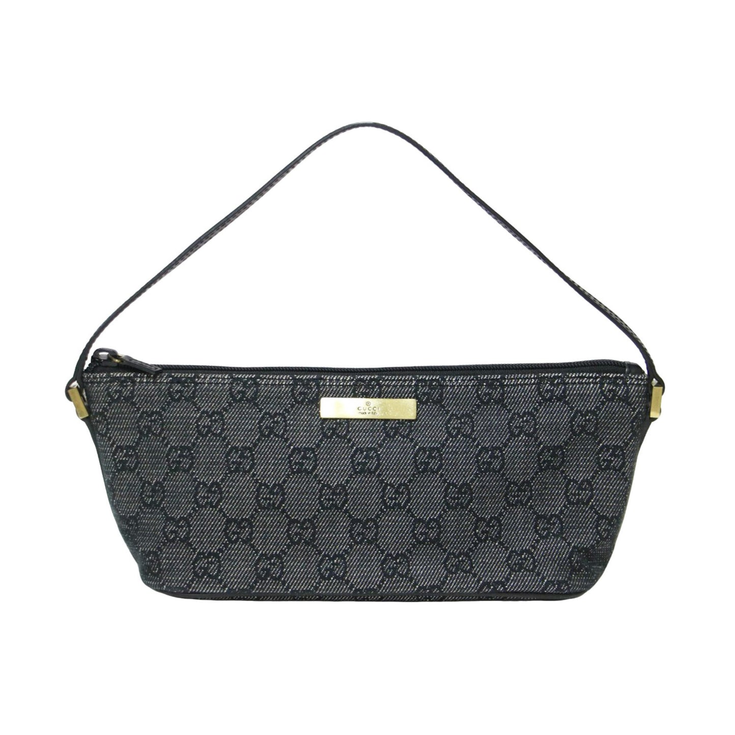 Gucci Black Gg Canvas Handbag