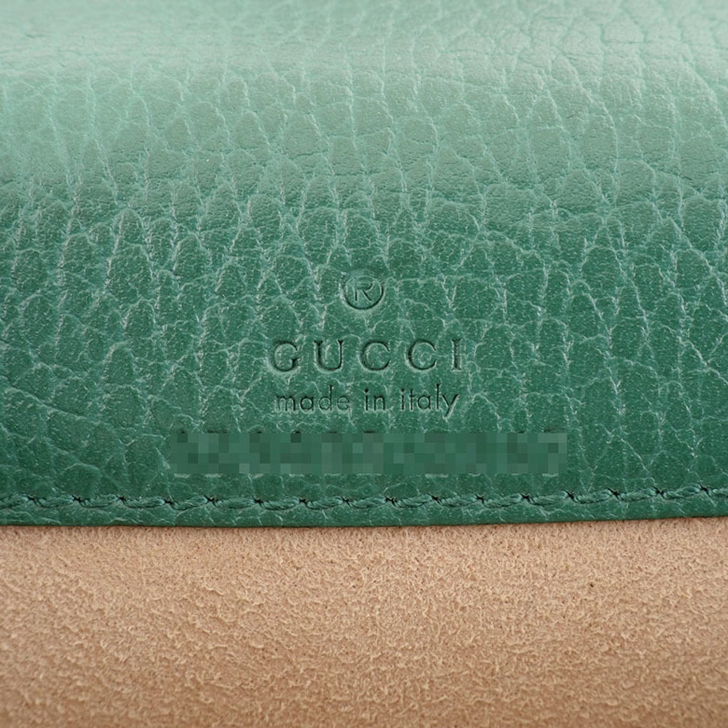 Gucci Green Leather Shoulder Bag