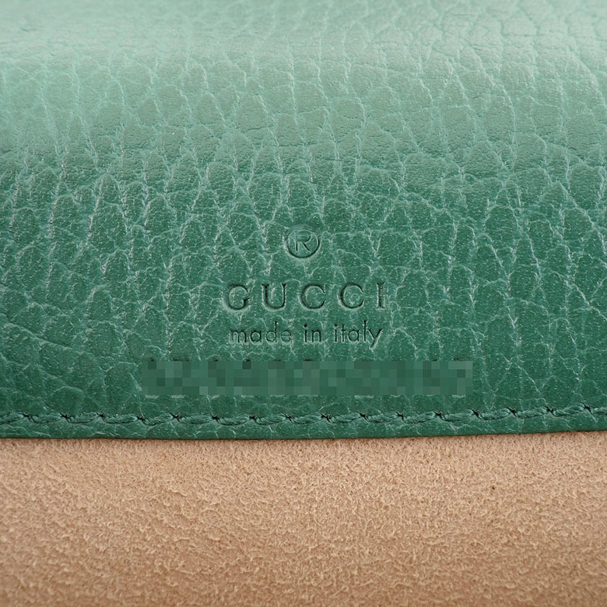 Gucci Green Leather Shoulder Bag