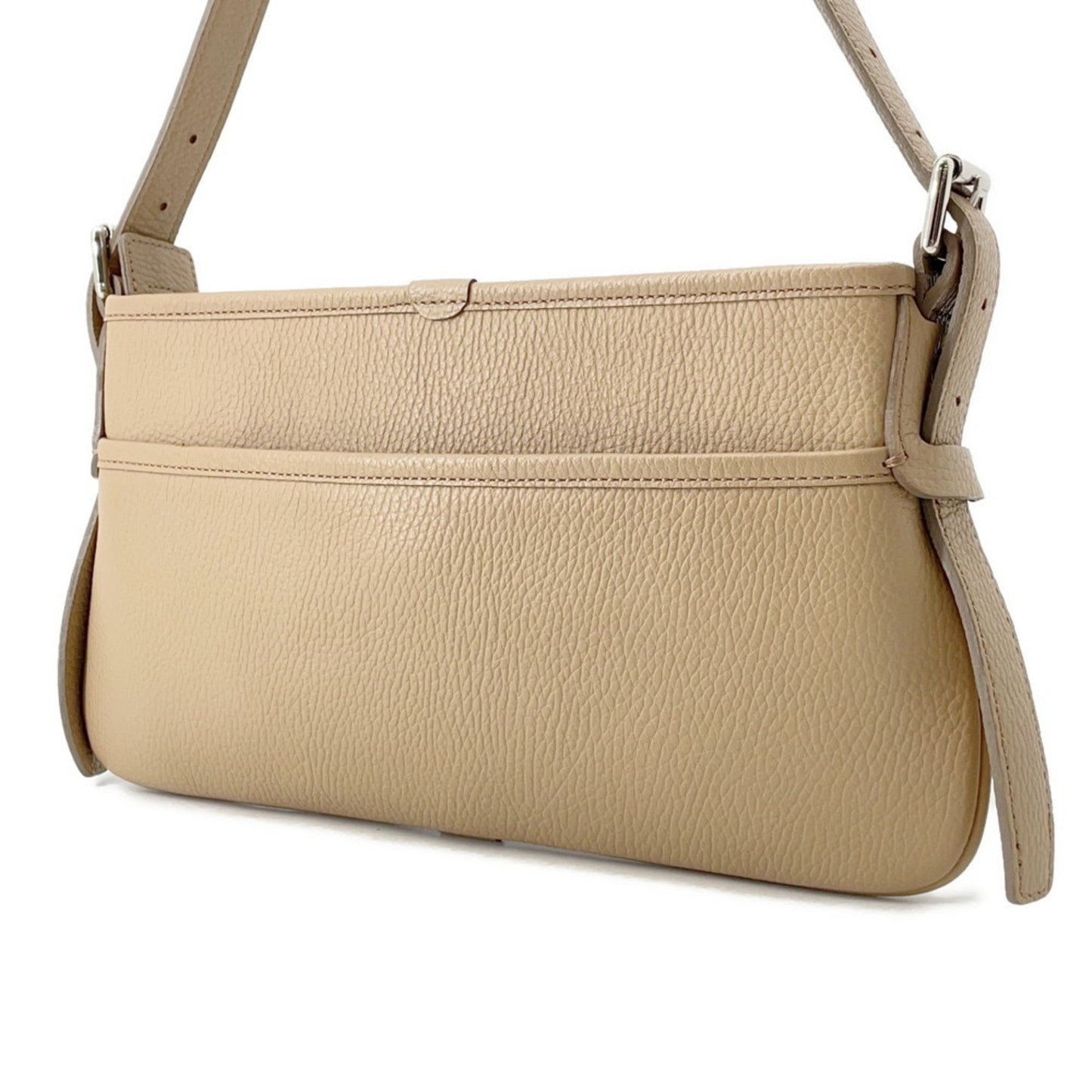 Burberry Shoulder Bag Leather Beige Shoulder Bag 5
