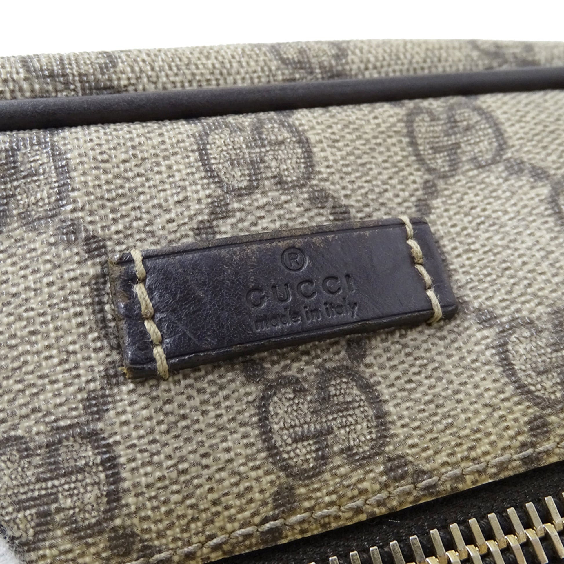 Gucci Beige Brown Gg Supreme Shoulder Bag