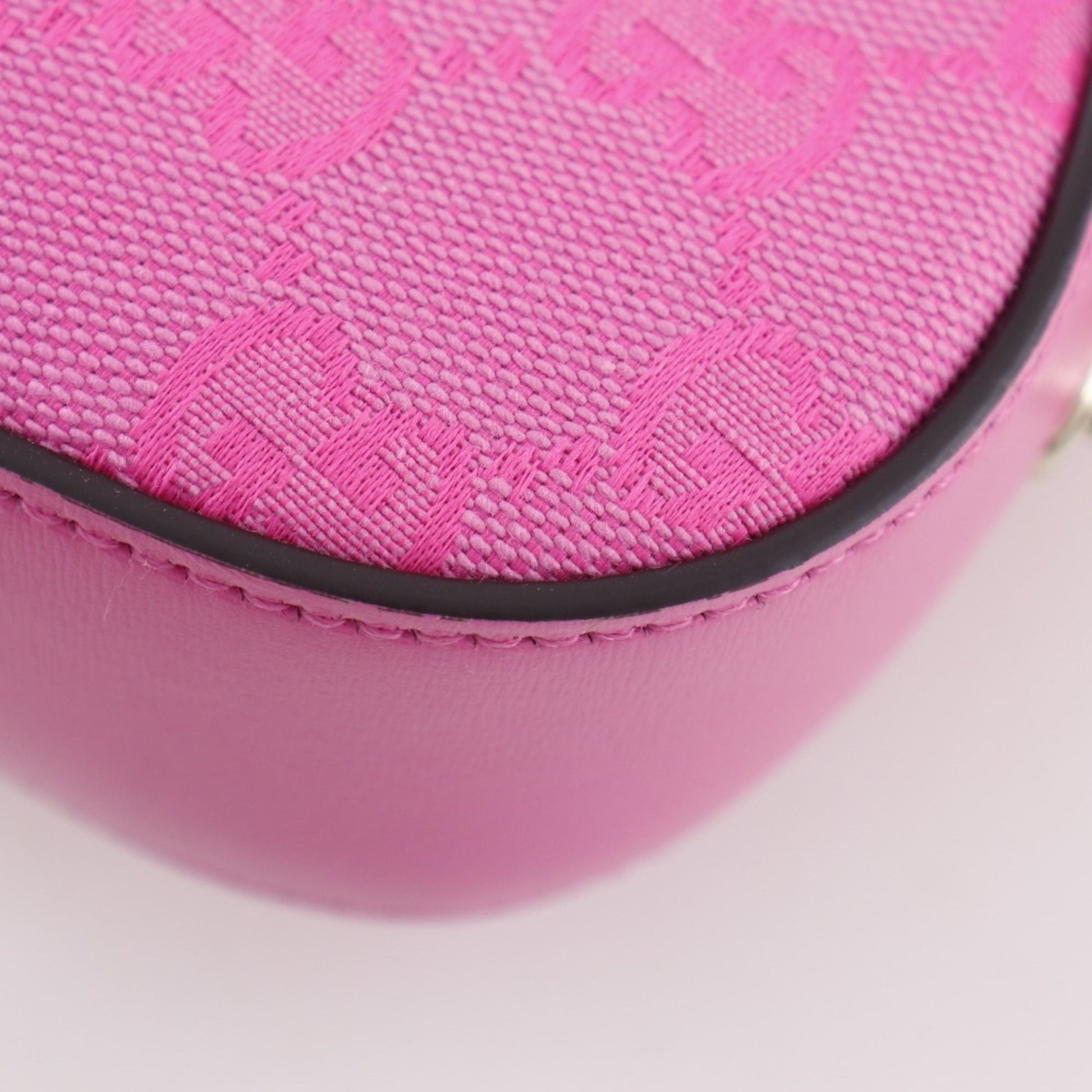 Gucci Pink Gg Canvas Shoulder Bag