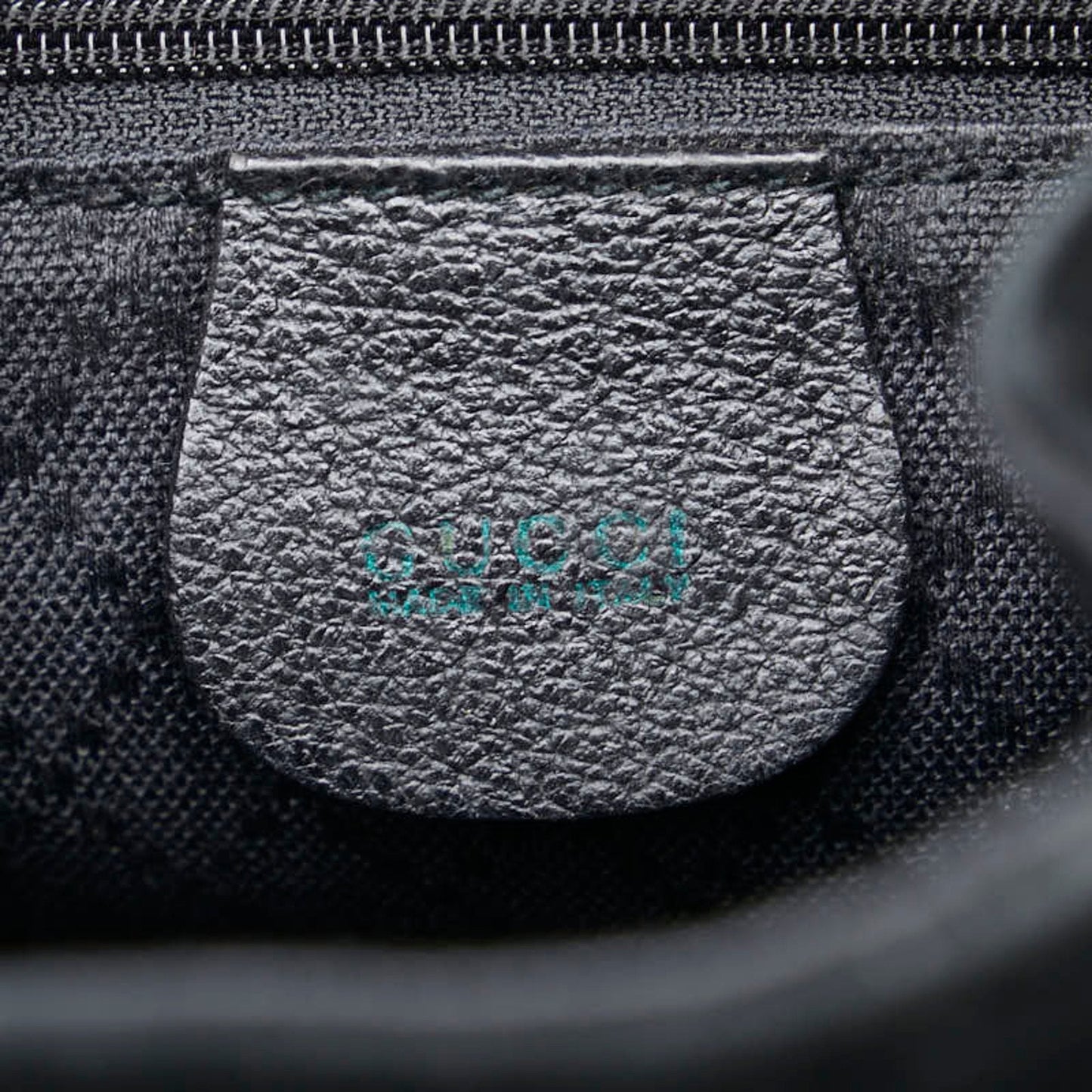Gucci Black Leather Suede Backpack