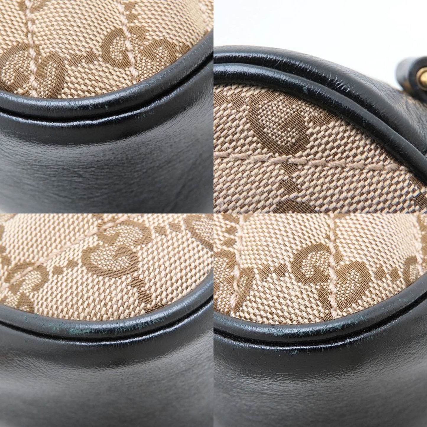 Gucci Beige Gg Canvas Shoulder Bag