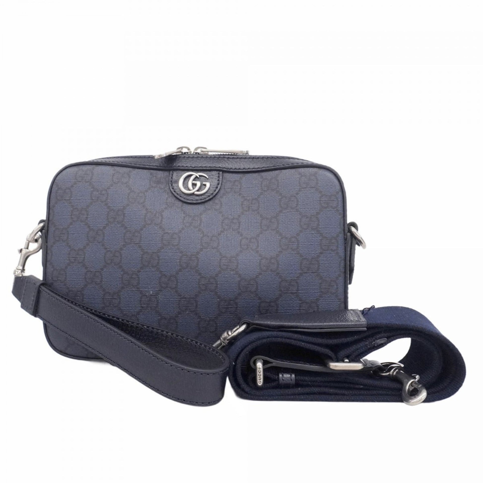 Gucci Navy Pvc Shoulder Bag