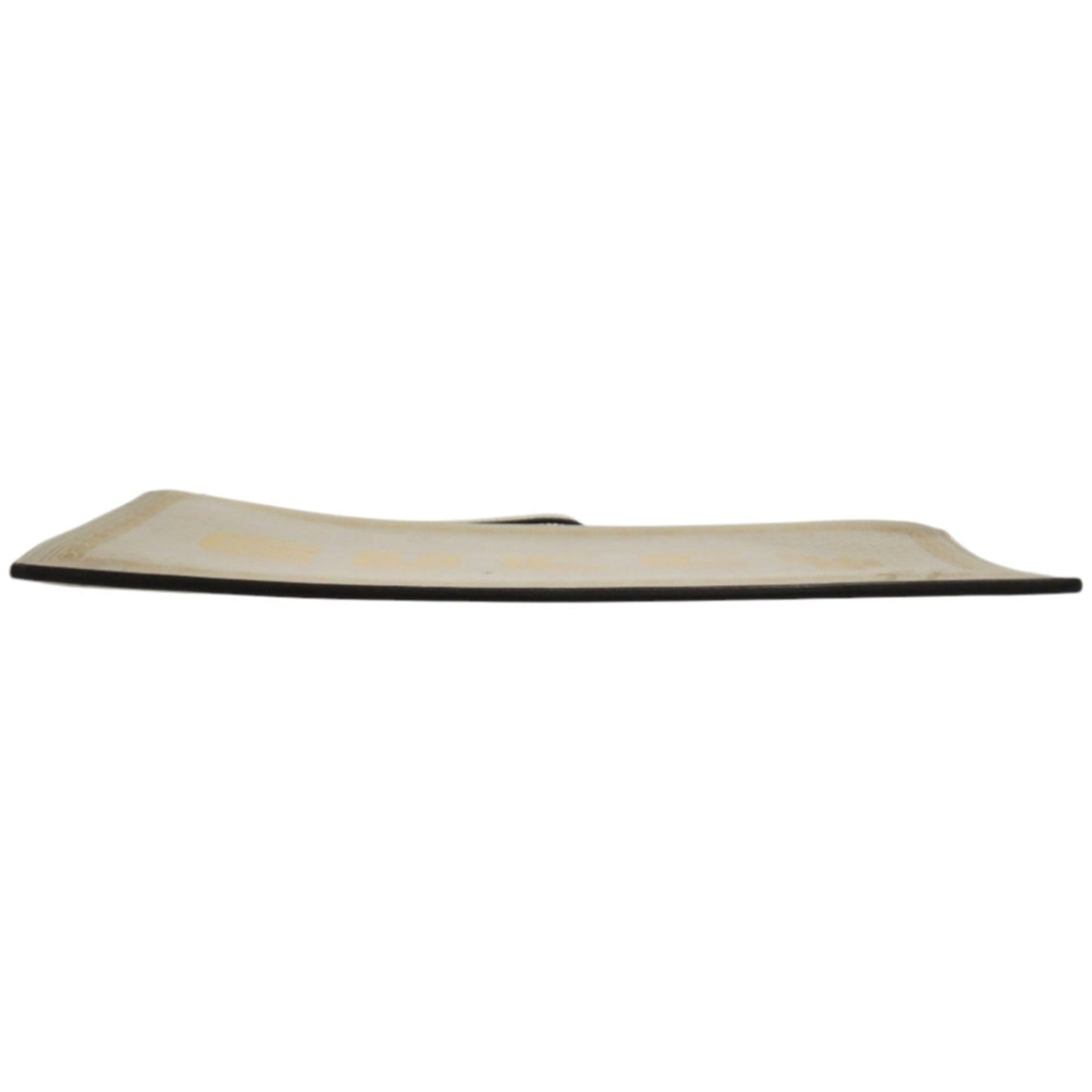 Gucci Gold Ivory Leather Clutch Bag