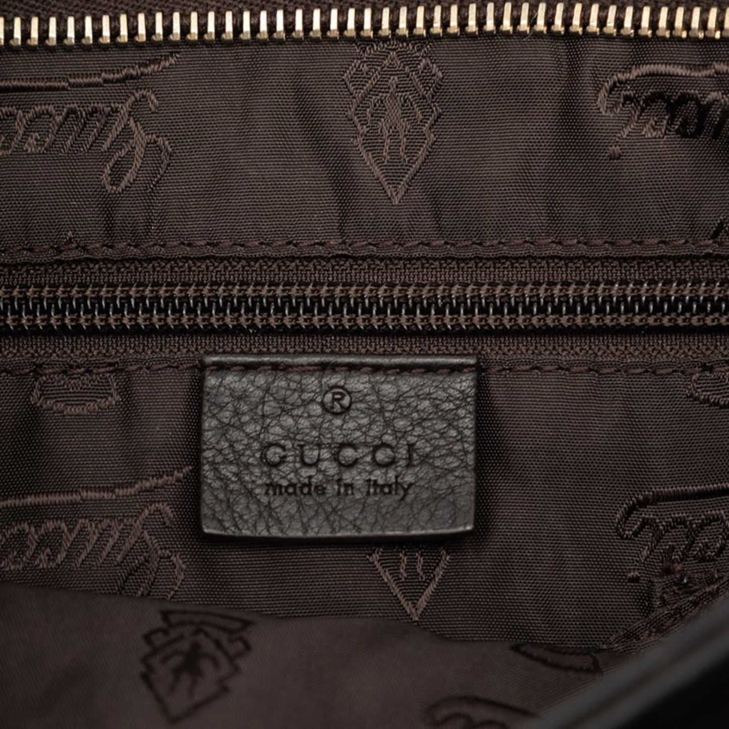 Gucci Dark Brown Leather Shoulder Bag