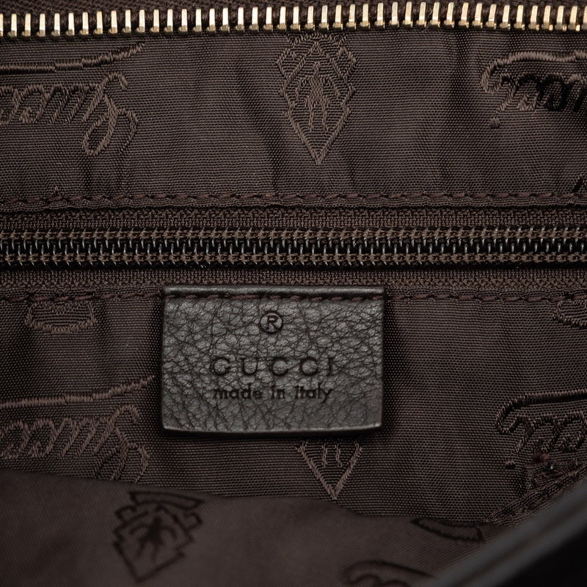Gucci Dark Brown Leather Shoulder Bag