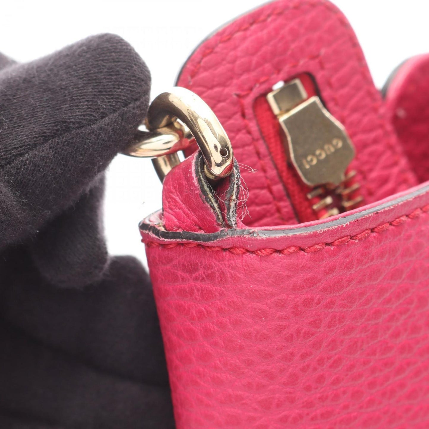 Gucci Pink Leather Handbag