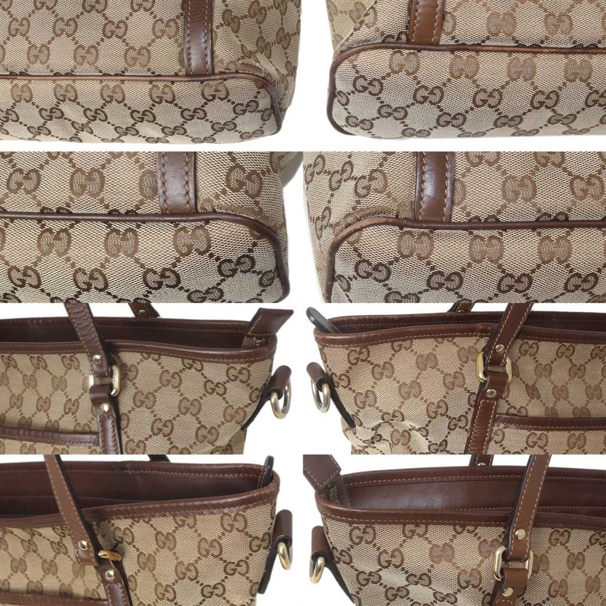 Gucci Beige Leather Tote Bag