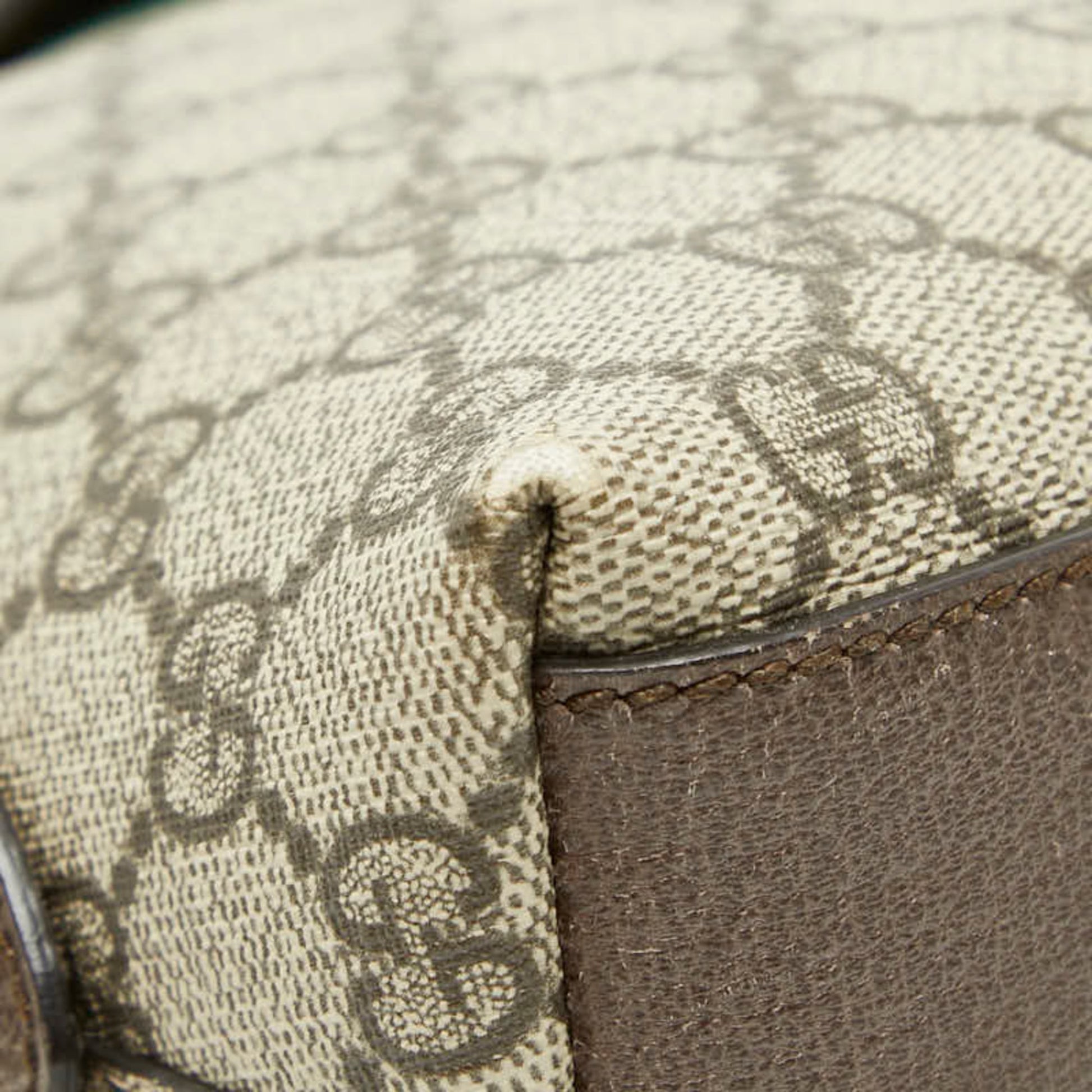 Gucci Beige Brown Suede Leather Shoulder Bag