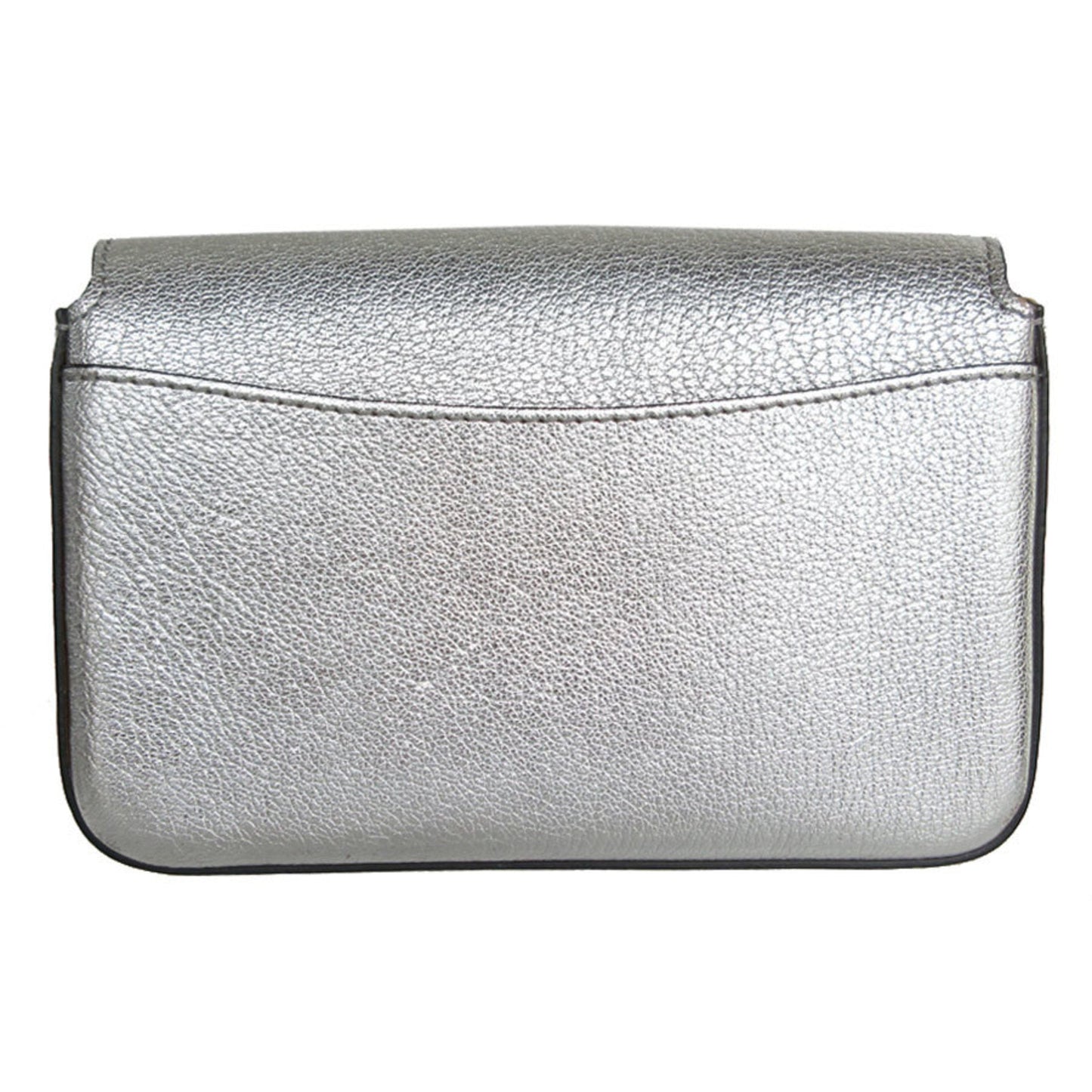 Burberry Shoulder Bag Leather Silver