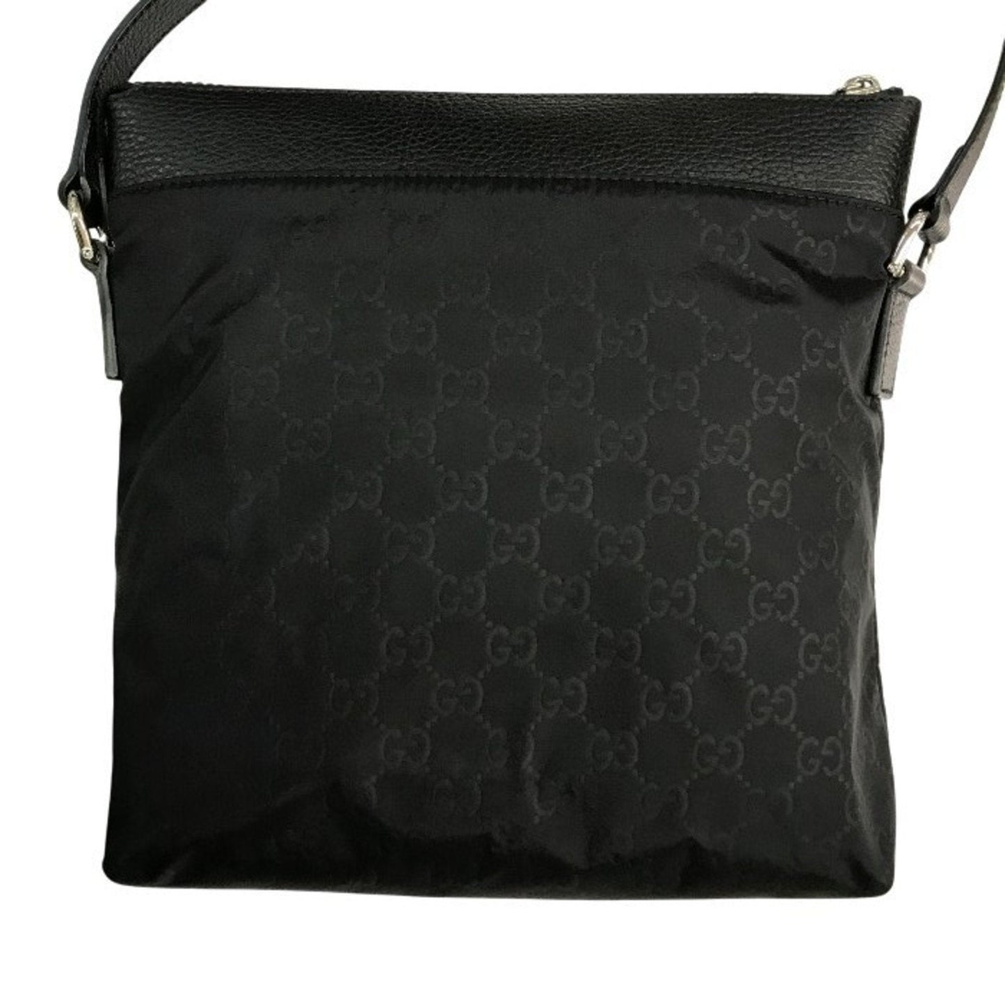 Gucci Black Nylon Leather Shoulder Bag