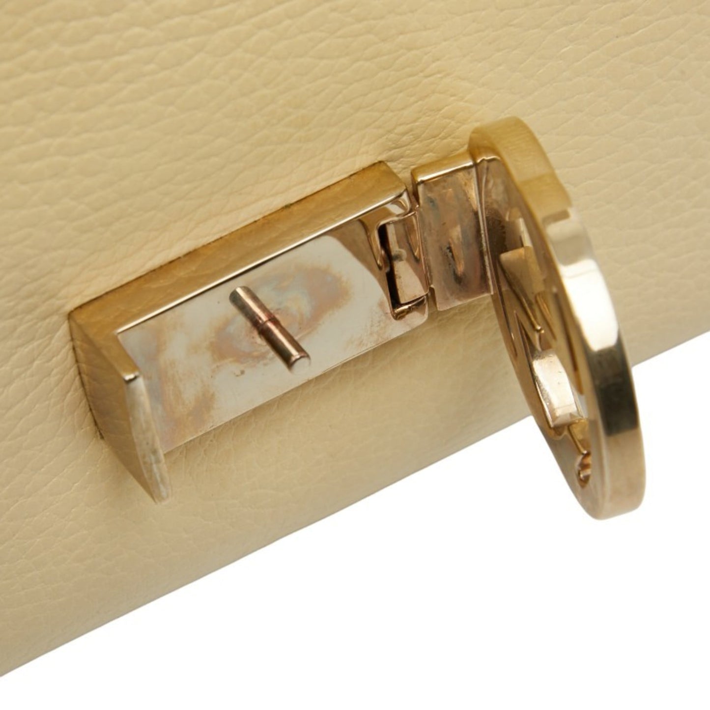 Gucci Beige Ivory Leather Shoulder Bag