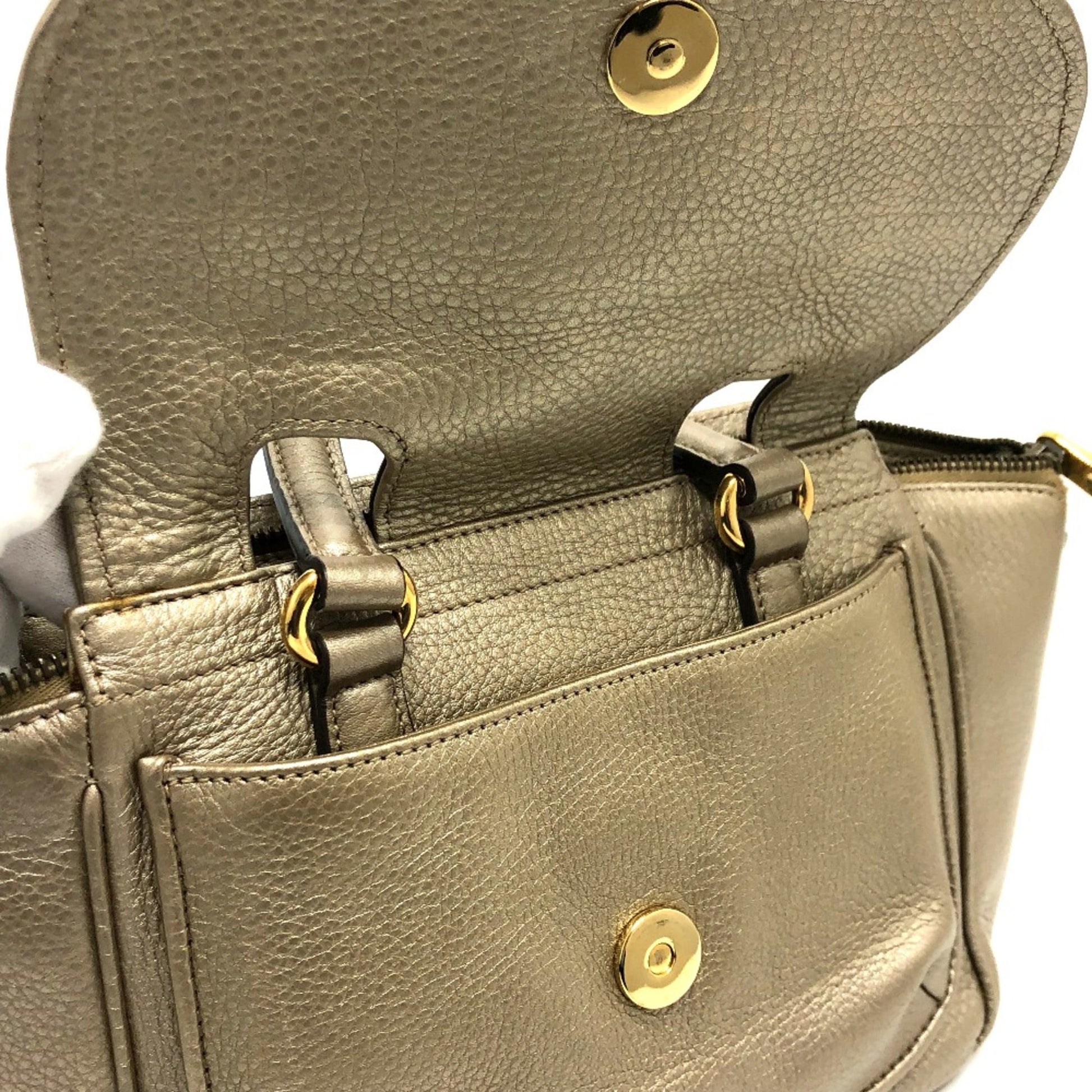 Gucci Gold Leather Handbag