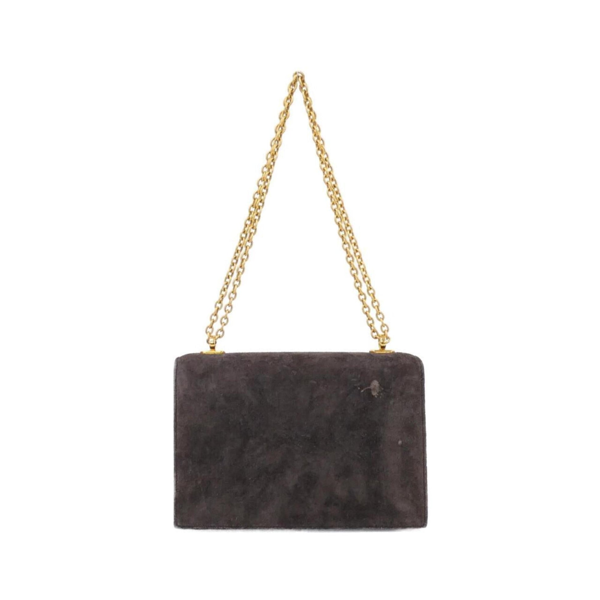 Hermes Shoulder Bag Suede Brown