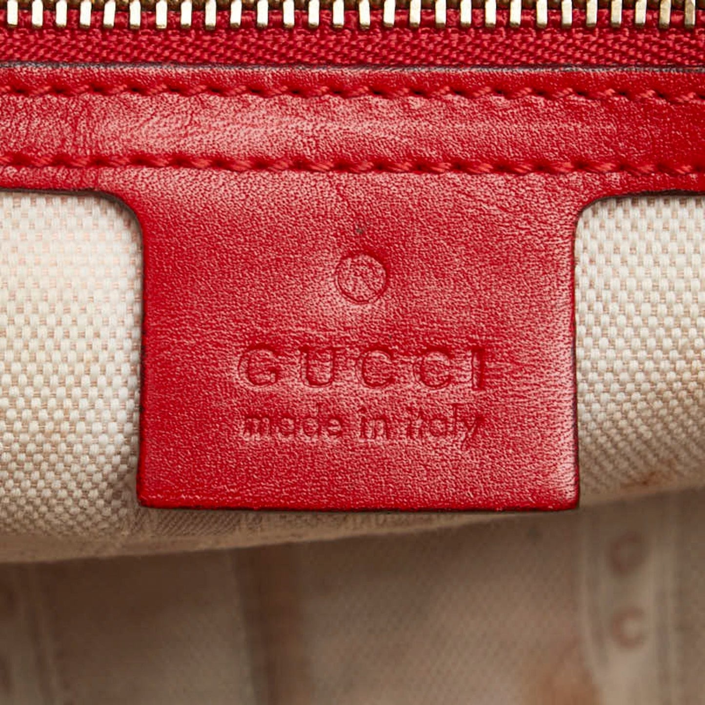 Gucci Red Color Leather Handbag Shoulder Bag