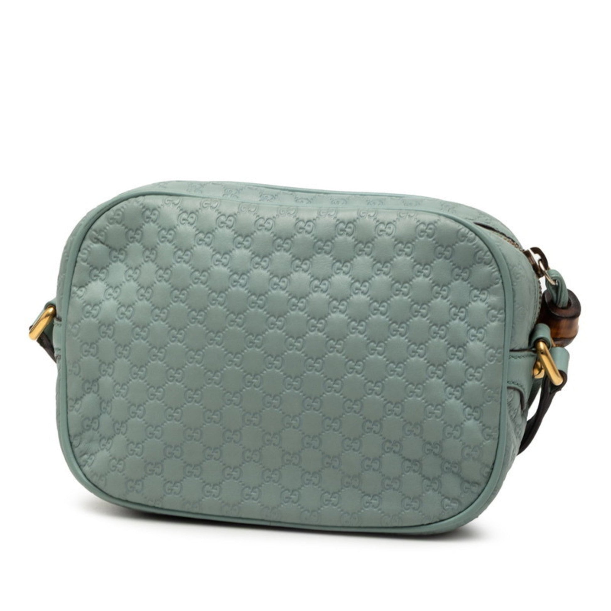 Gucci Blue Leather Shoulder Bag