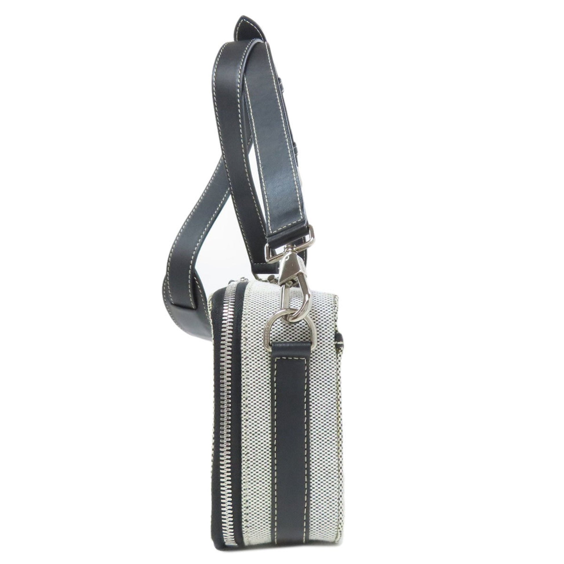 Burberry Shoulder Bag Canvas Black