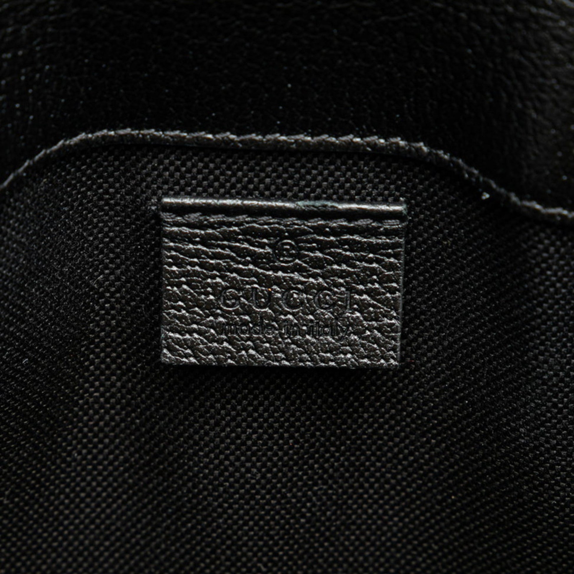 Gucci Black Multi-Color Pvc Leather Sling Bag