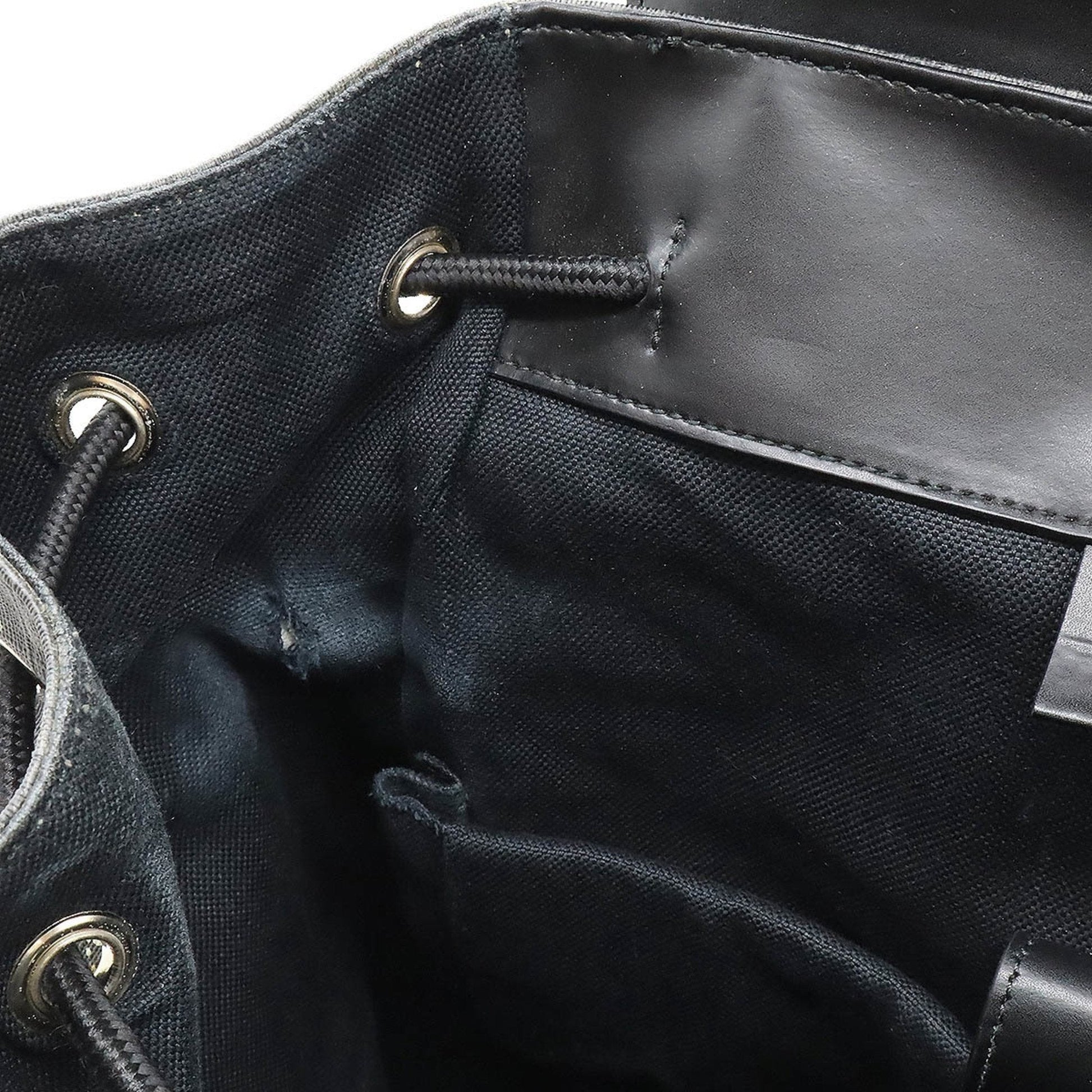 Gucci Sherry Line Black Gray Navy Red Color Pvc Leather Backpack
