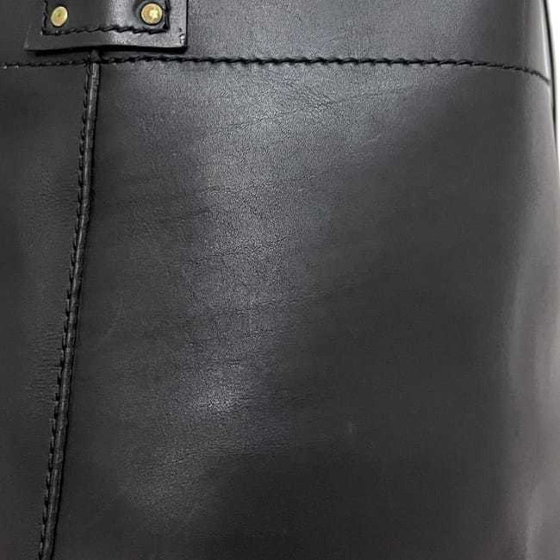 Gucci Black Leather Tote Bag