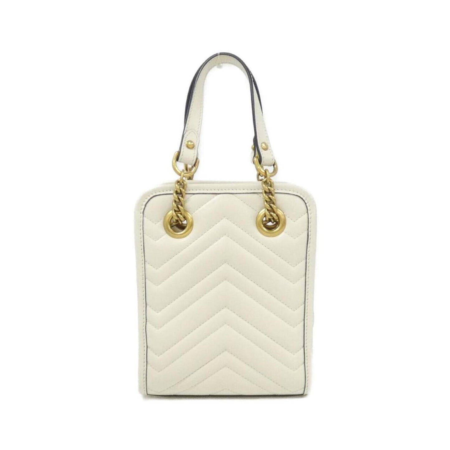 Gucci White Leather Handbag